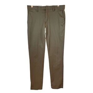 Banana Republic Pants Mens Size 31x32 Fulton Skinny Chino Khaki Flat‎ Front